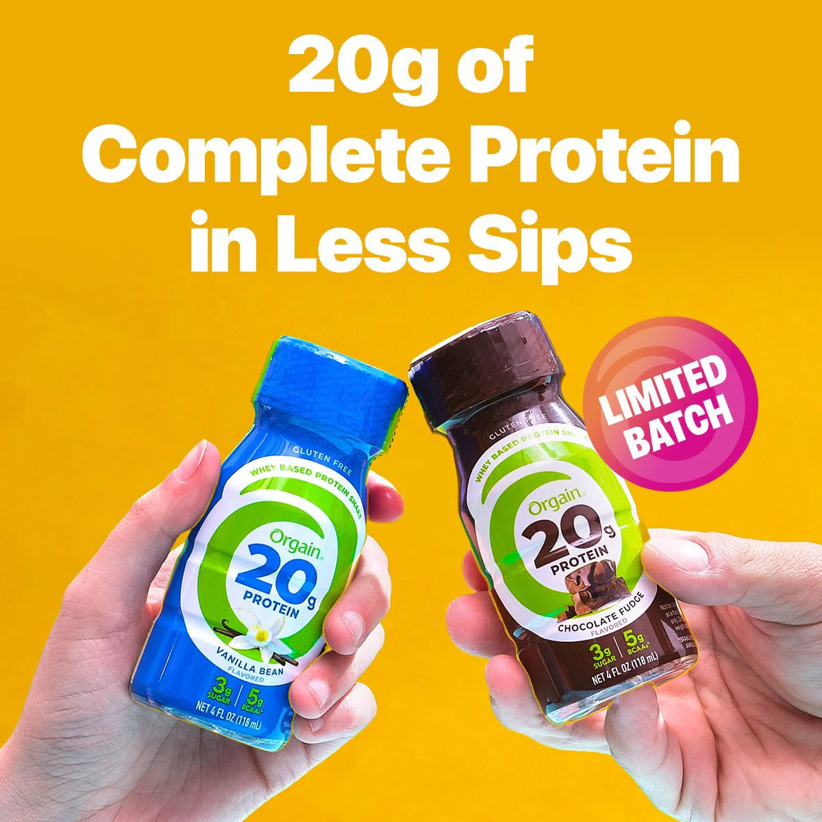 20g Protein Whey Based Protein Shake 4oz - Chocolate Fudge - Image 3